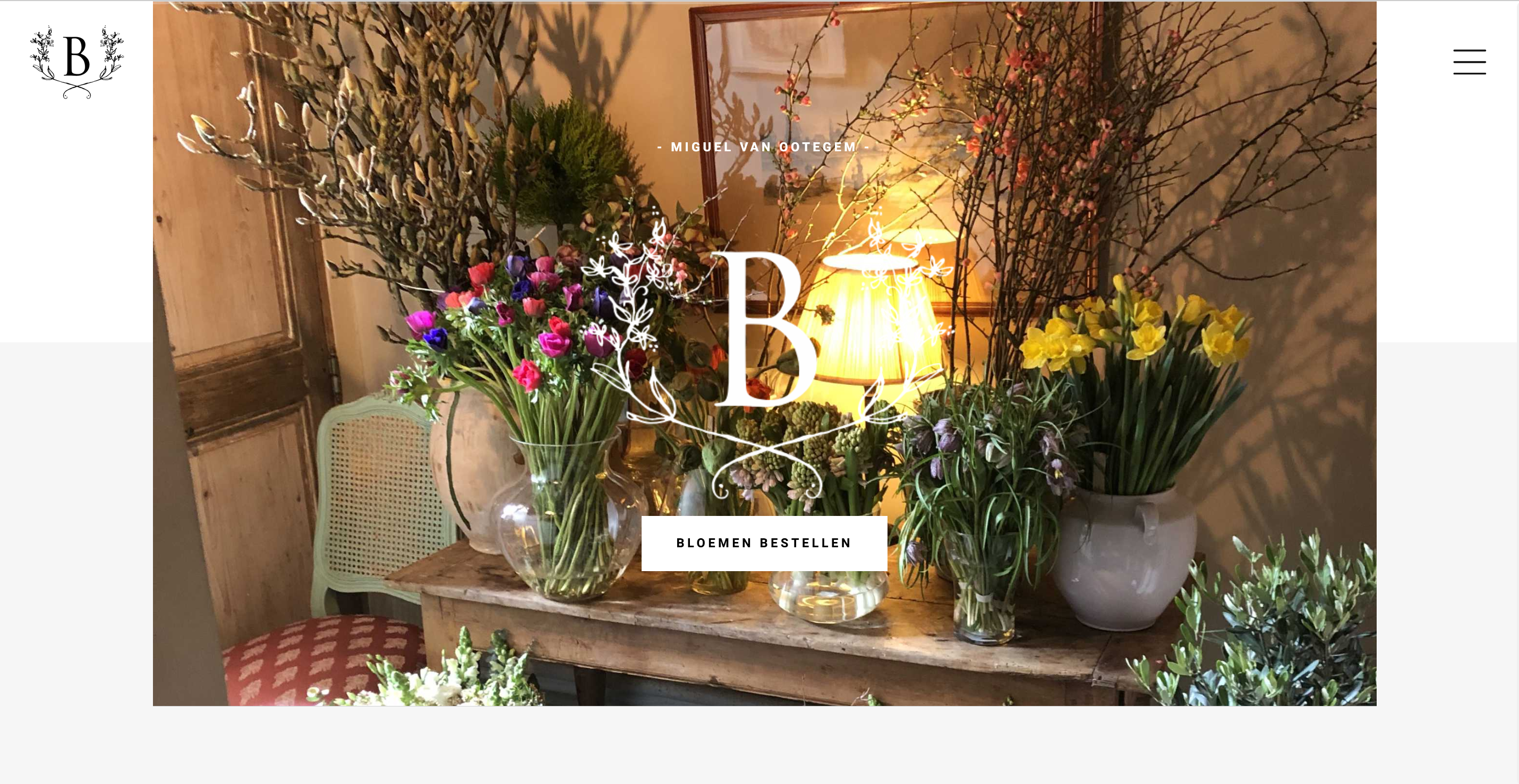 Website ontwerp voor Bloemengoed Maldegem